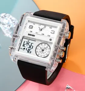 SKMEI fábrica 2020 negocios de lujo gran hecho estilo hombres relojes digitales analógicos impermeables