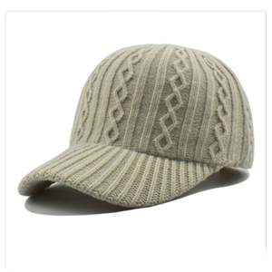 Casquette de baseball en laine pour femme, style coréen, automne-hiver, avec logo personnalisé, tricotée chaude, série japonaise, vente en gros - Product Image 5