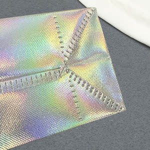 Sac à bandoulière en non-tissé holographique laser, grande capacité, logo personnalisé, sac de shopping pour les fournitures des magasins de vêtements - Product Image 5