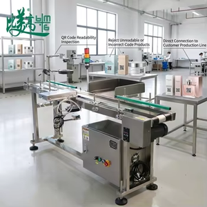 Système d'inspection visuelle CCD haute résolution pour sachets plats et cartons, machine de corrélation des données QR, de liaison des codes de lots et de tri sélectif - Product Image 6