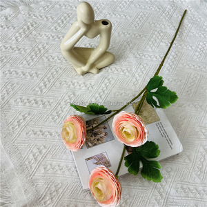 H278 Camélia à trois têtes, Camélia Bottlebrush, Composition florale pour réception de <span class=keywords><strong>mariage</strong></span>, Fleurs artificielles, Décoration intérieure - Product Image 6