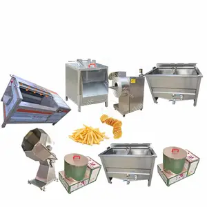 Small Scale French Fries Frozen Potato Flakes Production Line Sweet Potato Chips Making Machine