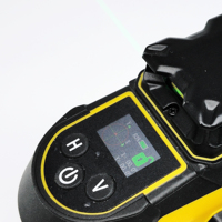 Niveau laser auto-nivelant à faisceau vert 16 lignes 4x360 °   Écran LCD avec support magnétique Type-C