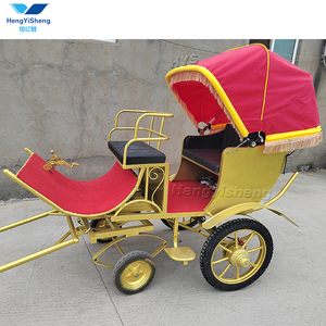 2024 mới nhất Màu Vàng Cô bé lọ lem bí ngô ngựa vận chuyển/đáng yêu Pony vận chuyển/tuyệt vời ngựa Buggy - Product Image 4