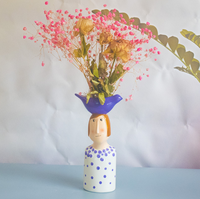 Vase à fleurs en céramique moderne et créatif d'Europe, pot en porcelaine, poterie chinoise, vase en céramique pour fleurs séchées