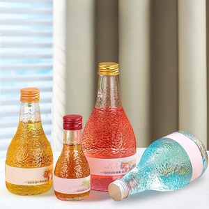 Bouteille d'<span class=keywords><strong>air</strong></span> élégante en verre épaissi de 200ml, 350ml, 500ml pour le stockage du <span class=keywords><strong>vin</strong></span> de fruits et du <span class=keywords><strong>vin</strong></span> de prune - Product Image 1