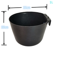 Abreuvoir et mangeoire pour volailles QA, demi-gallon, en forme de coupelle, pour poulets, perroquets, pigeons et autres oiseaux