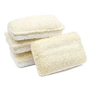 100% alami biodegradable mandi spons Loofah pengelupasan piring alami Luffa dapur Vegen Loofah spons