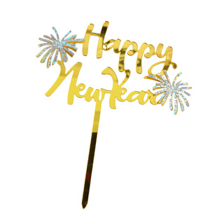 ท็อปเปอร์เค้กอะคริลิค รูปน้ำผึ้งและรสหวาน ขนาด 13.2 ซม. ของตกแต่งเค้กสำหรับเทศกาลฤดูใบไม้ผลิและวันปีใหม่ - Product Image 5