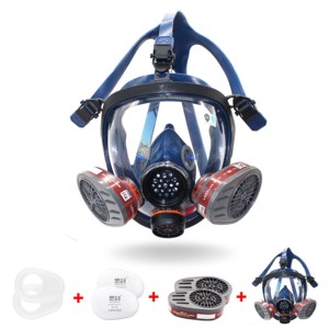 Masker <span class=keywords><strong>Gas</strong></span> pelindung nuklir Respirator wajah penuh kualitas VC - Product Image 3