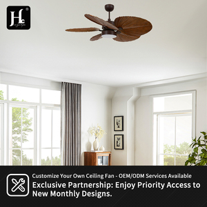 Hot selling tropical ceiling fan with lightweight thin ceiling fan, lightweight wooden blades, and both lightweight and <b>remote</b>-c - Product Image 5