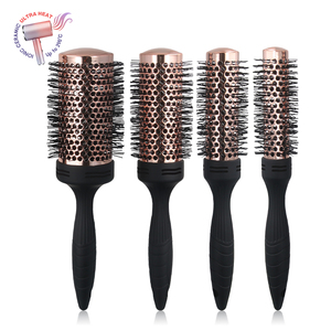 <span class=keywords><strong>Spazzola</strong></span> rotonda in ceramica per asciugatura a soffiaggio <span class=keywords><strong>spazzola</strong></span> per capelli rotondi per soffiare fuori setola resistente al calore per eliminare l'effetto crespo e statico - Product Image 1