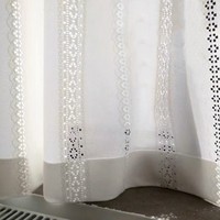 Tissu d'écran de fenêtre transparent creux de chambre à coucher de balcon doux confortable de haute qualité
