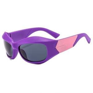 Gafas de Sol Futuristas de Moda con Logotipo Personalizado, Gafas de Sol Punk de Ojo de Gato Extra Grandes Y2K para Mujer y Hombre - Product Image 4