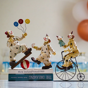 Adornos Decorativos Nórdicos con Figuras de Payasos de Circo con Puntos, Decoración Creativa para el Hogar, Manualidades para Cumpleaños/Navidad, Entrada o Escritorio - Product Image 3