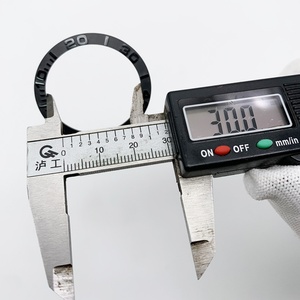 วงแหวนเซรามิกสีดำขนาด 37 มม. รุ่น NH35 สำหรับประกอบนาฬิกา ตัวอักษรนูน วงแหวนนอกตัวเรือน - Product Image 3