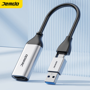 Jemdo <span class=keywords><strong>Carte</strong></span> de capture 2 en 1 en alliage <span class=keywords><strong>d</strong></span>'aluminium 1080P 60Hz HD Recording Screen Mirroring pour <span class=keywords><strong>Switch</strong></span> Steam Deck Laptop - Product Image 1