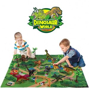 Juguetes para Niños de 3 a 5 Años con Tapete de Actividades y Árboles, Juego Educativo de Dinosaurios Realistas para Crear un Mundo Dinosaurio - Product Image 2