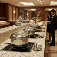 Hotel Restaurant liefert elektrisches Buffet Food Warmer Eingebaute Wärme platte Einstellbare Temperatur Koch platte für Bankett gebrauch