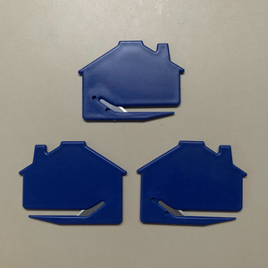 Abrecartas de regalo publicitario personalizado Abridor de correo de seguridad de regalo de agente inmobiliario en forma de casa - Product Image 2