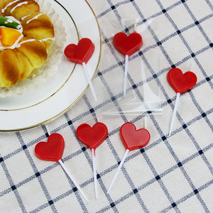 Wholesale <strong>Red</strong> Heart Shaped Birthday Cake <strong>Candles</strong> - Product Image 2