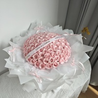 Buket Bunga Sabun 99 Aroma Buatan Tangan untuk Hadiah Ulang Tahun, Hari Valentine, Festival Qixi, dan Pernikahan