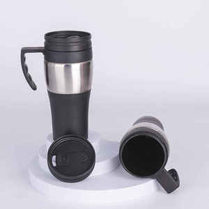 Double-walled Stainless Steel Vacuum Insulated Car <b>Mug</b> Handle <b>Large</b> Capacity Customizable logo Printing Portable Creative <b>Mug</b> - Product Image 3