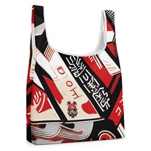 Borsa Tote in Cotone - Borsa Riciclabile Media Resistente con Stampa di Lettere, Lavabile, per Pubblicità - Product Image 4
