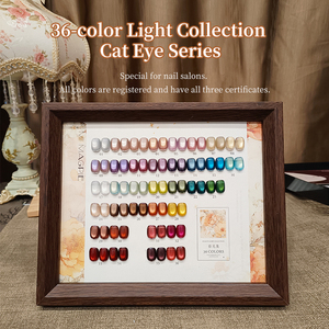 AILANUO 36 Colors Chrome <b>Cat</b> Eye Gel Polish Set Non Wipe <b>Cat</b> Eye <b>Top</b> Coat Gel Nail Polish TPO/Hema Free OEM ODM Nails - Product Image 3