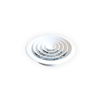 Diffuseur en alliage d'aluminium, conteneur intérieur détachable, sortie d'air de climatisation centrale, système d'air frais à encliquetage, circulaire