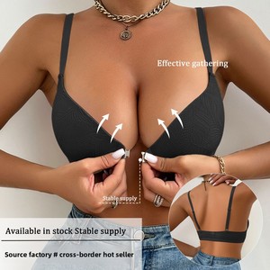 Reggiseno con Chiusura Frontale a Prezzo di Fabbrica OEM, Lingerie Texturizzata Imbottita, Reggiseno Senza Cuciture Elegante per Outfit Estivi da Festa - Product Image 1
