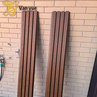 Vente flash - Panneau mural WPC moderne imperméable 219*26mm en matériau PE, facile à installer pour les extérieurs des bâtiments et l'usage domestique