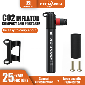 <span class=keywords><strong>Pompe</strong></span> à vélo miniature BAIMEI Mini <span class=keywords><strong>CO2</strong></span>, <span class=keywords><strong>pompe</strong></span> portable pour <span class=keywords><strong>VTT</strong></span> et vélo de route, gonfleur de vélo, valve Presta et Schrader, tuyau de <span class=keywords><strong>pompe</strong></span> - Product Image 2