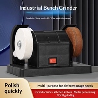 Petite meuleuse de table à double disque, machine de polissage et de perçage électrique domestique, 220V 0.5kW