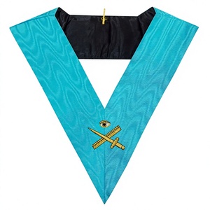 Collar de oficial de Regalia masónica unisex bordado por expertos, Rito Francés para uso en la iglesia para adultos - Product Image 1