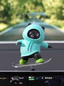 Adorno de oso para el salpicadero del coche, figura de oso de plástico, accesorios interiores - Product Image 6