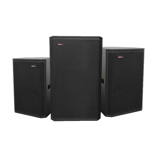 200W Powered Professional PA Line Array Column Speaker System 2-Way Passive Single 8" Birch Plywood