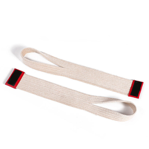 Sangles de poignet de musculation en néoprène et coton rembourré, robustes, pour soulever des poids et faire des deadlifts, avec logo personnalisé, pour hommes, modèle 2026 - Product Image 4