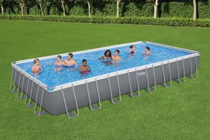 La plus grande piscine de taille 956*488*132cm, article 56623, avec pompe filtrante, échelle, couverture - Product Image 4