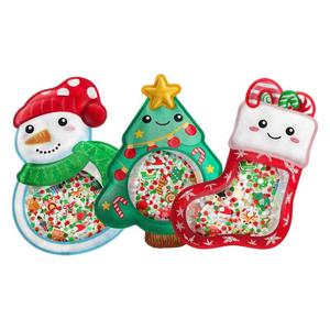 ألعاب بلاستيك بلاتو الحسية الناعمة مع وظيفة المياه تعمل بالبطارية-أبيض وأحمر ألعاب ضغط عيد الميلاد مع أشياء للعثور عليها - Product Image 1