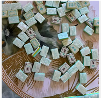 Tuiles de Mahjong Personnalisables Oh My Mahjong – 160 Pièces, Luxe Moderne, Acrylique 4 Couches, Thème Océan, Non Toxique, Écologique
