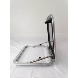 Fenêtre de ventilation de hublot en verre trempé en alliage d'aluminium rectangulaire pour yacht, bateau ou camping-car - Product Image 2