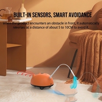 Jouet pour chat interactif automatique ODM/OEM : Rouleau mobile avec plumes pour l'exercice et le divertissement autonome du chat