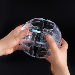 <span class=keywords><strong>Bola</strong></span> de cristal deportiva <span class=keywords><strong>para</strong></span> correr, juguete <span class=keywords><strong>para</strong></span> mascotas de 12cm, 14cm, 16cm y 20cm, oso de seda dorado, hámster - Product Image 2