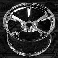 Jantes en alliage forgé chromées JWYC, monobloc, 17-24 pouces, 5x120/114.3, 20mm/25mm ET, pour Audi, pour BMW