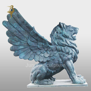 Bronzo seduta grifone decorazione personalizzata artigianato in metallo - Product Image 3