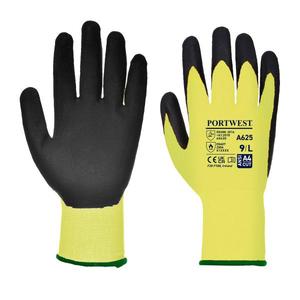 Gants PORTWEST - A625Y8RL Vis-Tex résistants aux coupures en polyuréthane jaune/noir - EAN 5036108217144 - Product Image 1