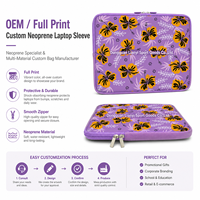 Funda de Neopreno para Dispositivos, Estuche para Portátil con Estampado Colorido, Tamaño para MacBook, con Color Personalizado para Regalos Escolares, Directo de Fábrica