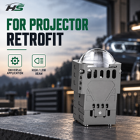 Phare de voiture HSSH 90W 3 pouces à lentille de projecteur Bi-LED 6000K, faisceau haut et bas, laser CSP, pour rétrofit automobile