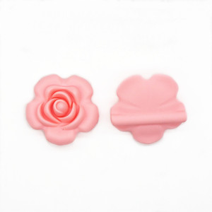Perles en silicone en forme de rose en vrac, de qualité alimentaire, pour la dentition, la fabrication de colliers et de bijoux, fournitures <span class=keywords><strong>DIY</strong></span> - Product Image 3